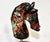 Natural Emerald Stone Horse Head Statue Splendid Hand Carved Gemstone For Sale - Image 9 of 10