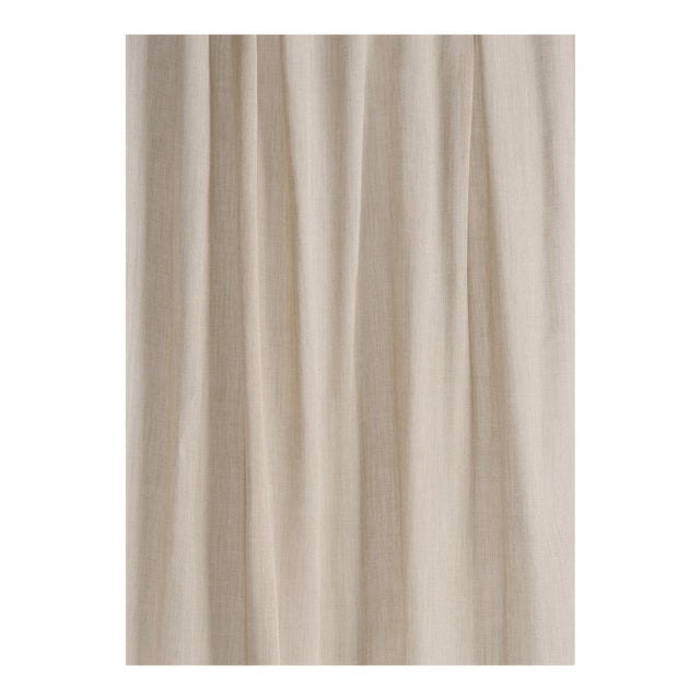 Schumacher Summit Sheer Fabric In Flax For Sale