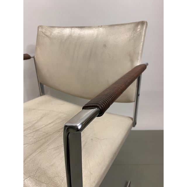 Brown Leather Armchair by Fabricius & Kastholm for Kill International, 1960s For Sale - Image 8 of 15