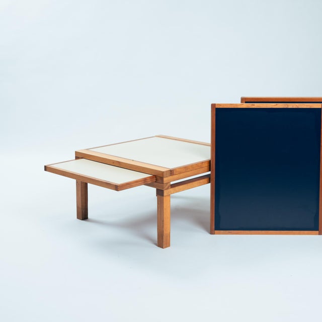 Modular Blue and White Square Hexa Coffee Table by Bernard Vuarnesson for Bellato, 1980s For Sale - Image 9 of 18