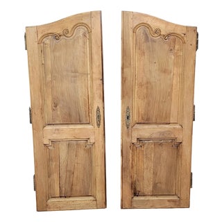 Louis XV Molded Doors in Wood, Set of 2 For Sale