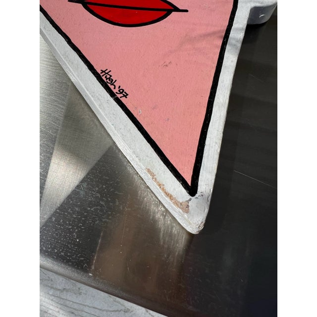 1980s 1980 Couple Face Wood Art Pieces - a Pair For Sale - Image 5 of 9