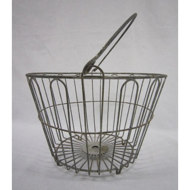 Vintage Wire Egg Basket Chairish
