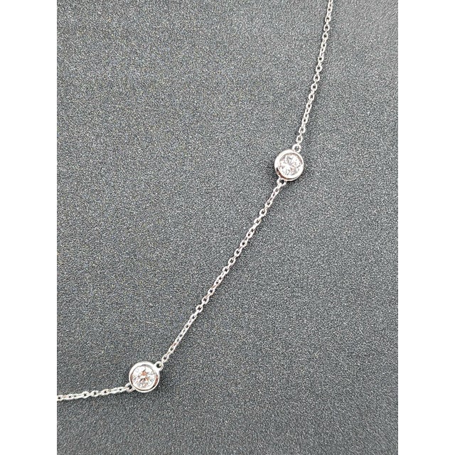 1.59 Ct Diamond by the Yard Necklace For Sale - Image 4 of 8