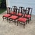 Mid-20th Century Lane Rustic Floral Paint Decorated Walnut Dining Chairs, Set of 6 For Sale - Image 18 of 18