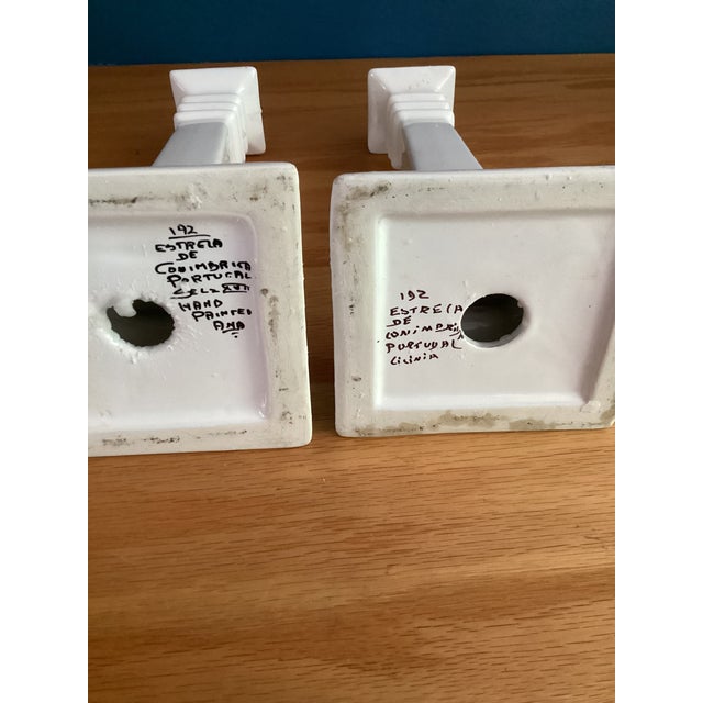 1990s 1990s Ceramic Candleholders For Sale - Image 5 of 5
