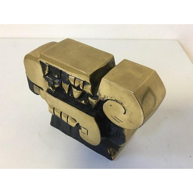 Postmodern Abstract Architectural Sculpture in Bronze, Italy, 1980s For Sale - Image 10 of 17