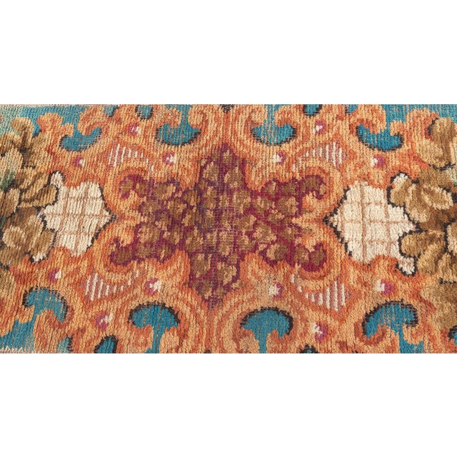 Traditional Antique European Fragment Botanical Rug Doris Leslie Blau For Sale - Image 3 of 8