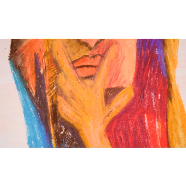 The Gesture - Portrait in Pastel on Paper by Michael William Eggleston For Sale In Monterey, CA - Image 6 of 7