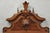 Antique Eastlake Victorian Carved Walnut Oval Mirror Sideboard Backsplash Shelf For Sale - Image 4 of 18