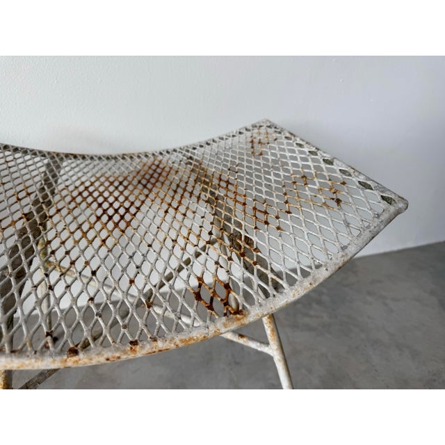 Mid-20th Century Maurizio Tempestini for Salterini Outdoor Metal Footstools / Ottomans – Pair For Sale - Image 10 of 12