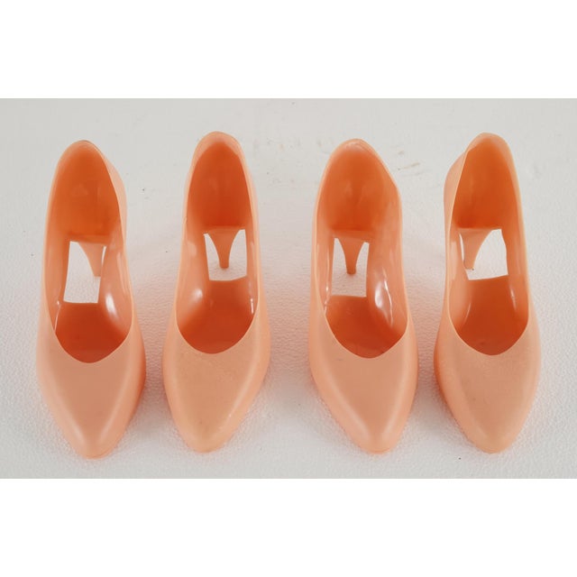 Plastic Vintage European Pink Plastic High Heel Shoe Mold For Sale - Image 7 of 8