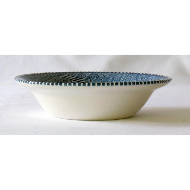 Mid 20th Century Currier & Ives Fruit/Dessert Bowl - Set of 3 For Sale - Image 4 of 7