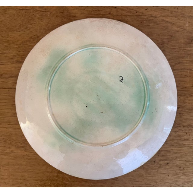 Late 19th Century Majolica Shell Motif Plate For Sale In San Francisco - Image 6 of 6