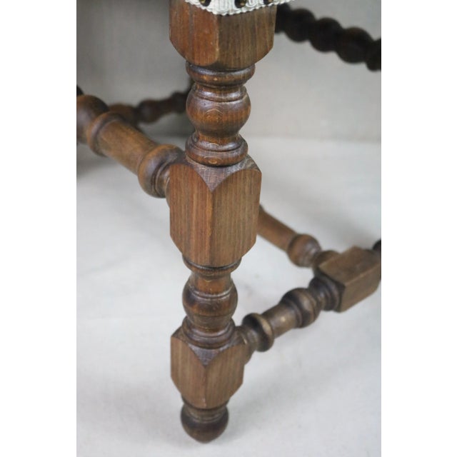 Early 20th Century Early 20th Century French Louis XIII Style Stool For Sale - Image 5 of 8