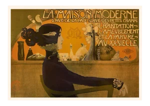 1993 After Emmanuel Orazi Large Poster for "La Maison Moderne" Parisian Gallery, First German Edition