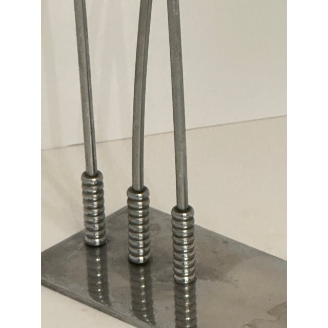 Contemporary Abstract Metal Sculpture Adjustable For Sale - Image 6 of 12