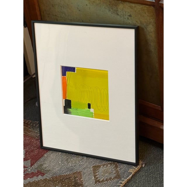 Design Plus Gallery presents an Original Acrylic Painting "Yellow Colorform" by Isabel Wyatt. The artwork is an...