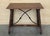 19th Spanish Sturdy Side Table with Carved Turned Legs and Double Stretcher For Sale - Image 17 of 18