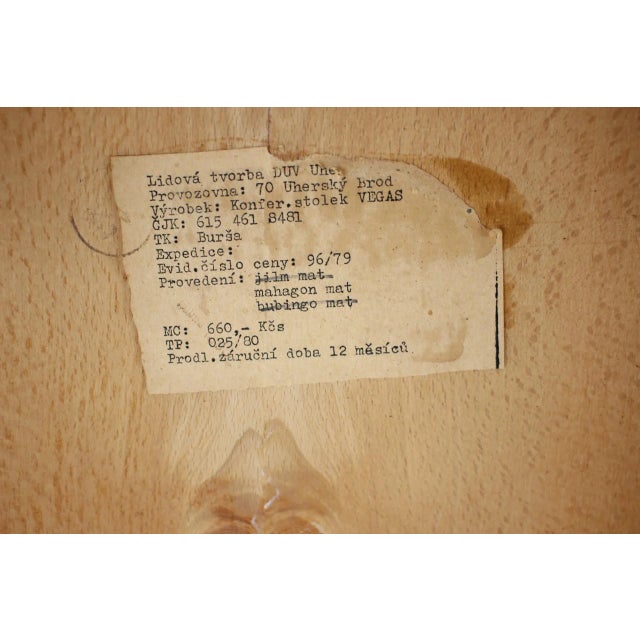 Mid-Century Conference Table, Czechoslovakia, 1970s For Sale - Image 12 of 13