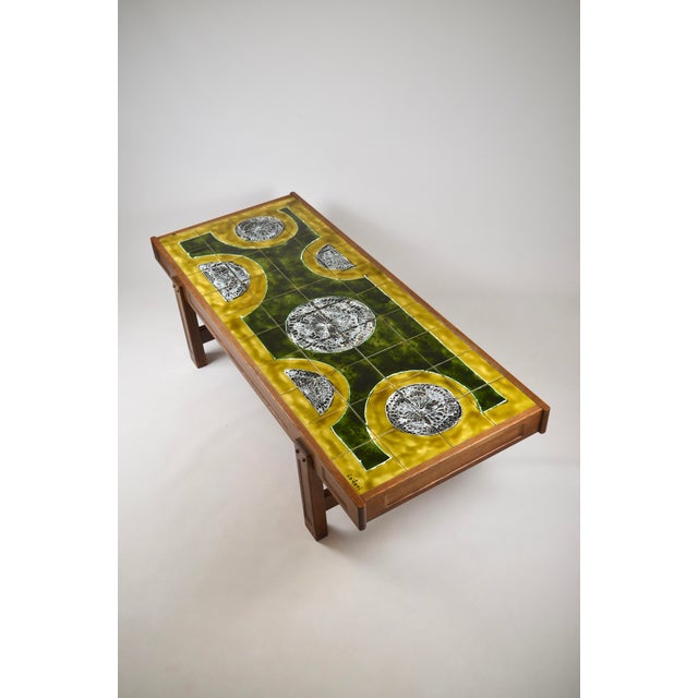 1950s Ceramic Coffee Table by Jean Dasti, Vallauris, France, 1950s For Sale - Image 5 of 18
