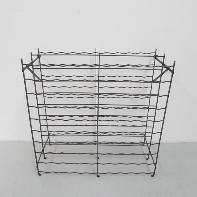 Black Vintage Rigidex Bottle Rack, 1950s For Sale - Image 8 of 18