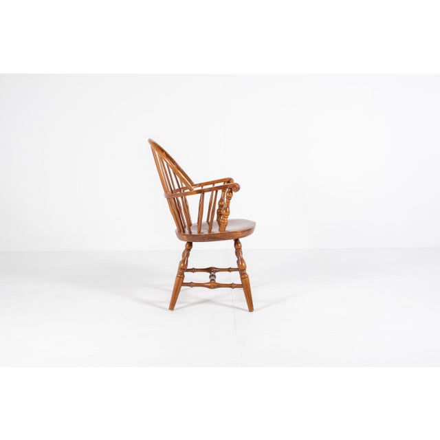 Vintage Windsor Armchair in Solid Wood, 1960s For Sale - Image 6 of 14