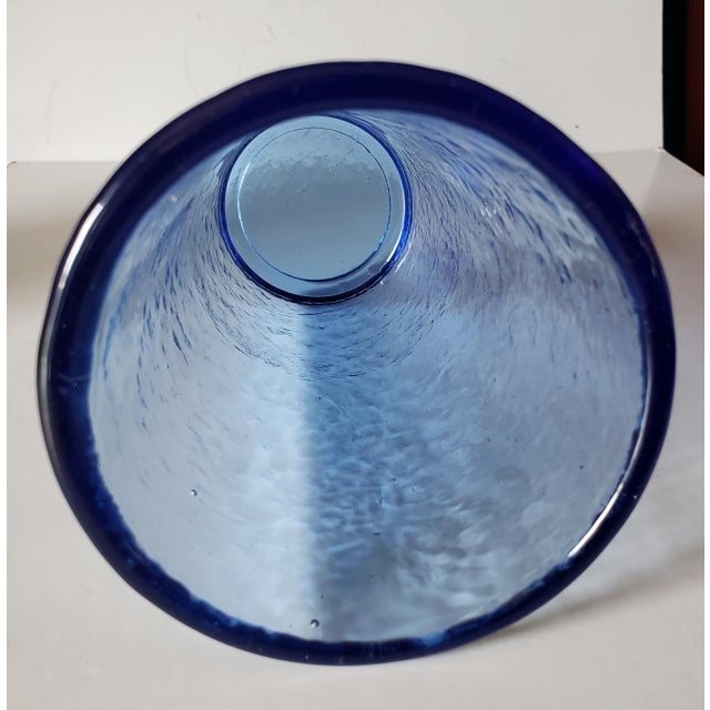 Handmade cobalt art glass—rich color, one-of-a-kind feel. Vintage Fire & Light cobalt blue tumbler crafted from recycled...