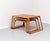 Vintage sculptural maple nest of three tables. These would have been finely crafted in a small British workshop. Made in...