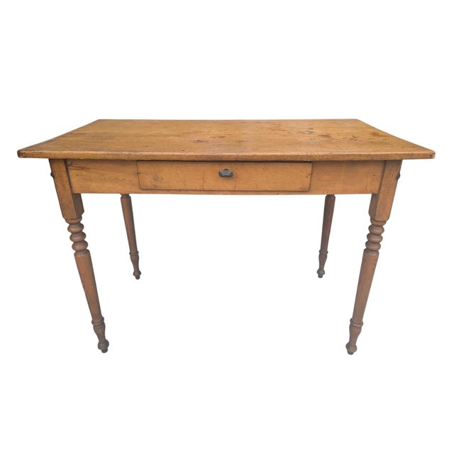 Late 19th Century Pine Writing Desk With Drawer For Sale - Image 11 of 16