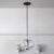 Timeless clear glass pendant light ‘Futura’ by Peill & Putzler, Germany, wave pattern on the underside of an 8.5″ globe,...