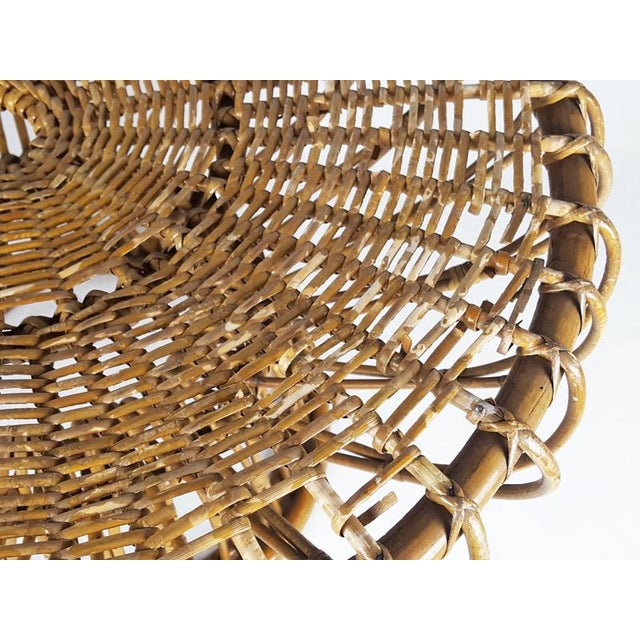 Mid-Century Modern Italian Coffee Table in Rattan and Rush from Franca Helg, 1955 For Sale - Image 11 of 18