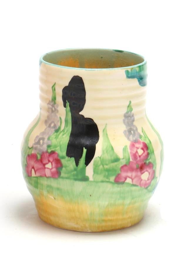 Clarice Cliff Lynton Bizarre 565 Shape Vase | Chairish