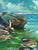 Oil Painting a Boat Is Moored on a Rocky Shore Yuriy Suprunchuk For Sale - Image 4 of 11