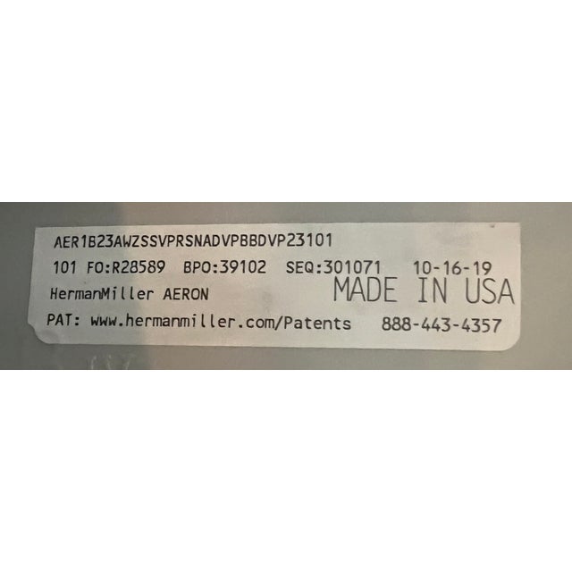 Wood Premium Herman Miller Sit-Stand Office Setup – Desk + Aeron Chair For Sale - Image 7 of 7