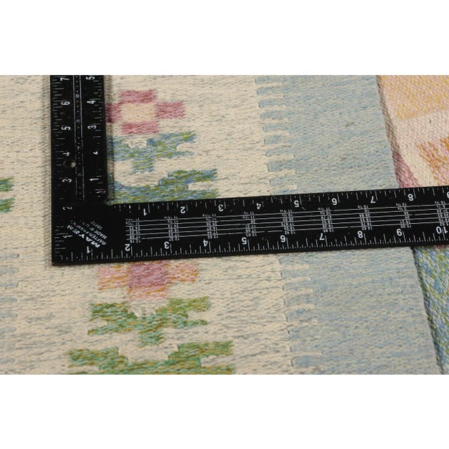 Vintage Swedish Pictorial Rollakan Rug - 04'07 X 06'09 For Sale In Dallas - Image 6 of 9