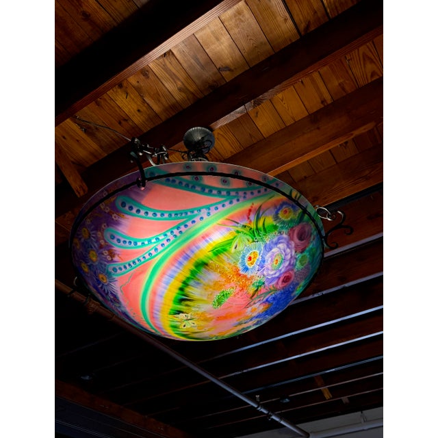 Original Ulla Darni Signed Rainbow Chandelier For Sale - Image 14 of 16