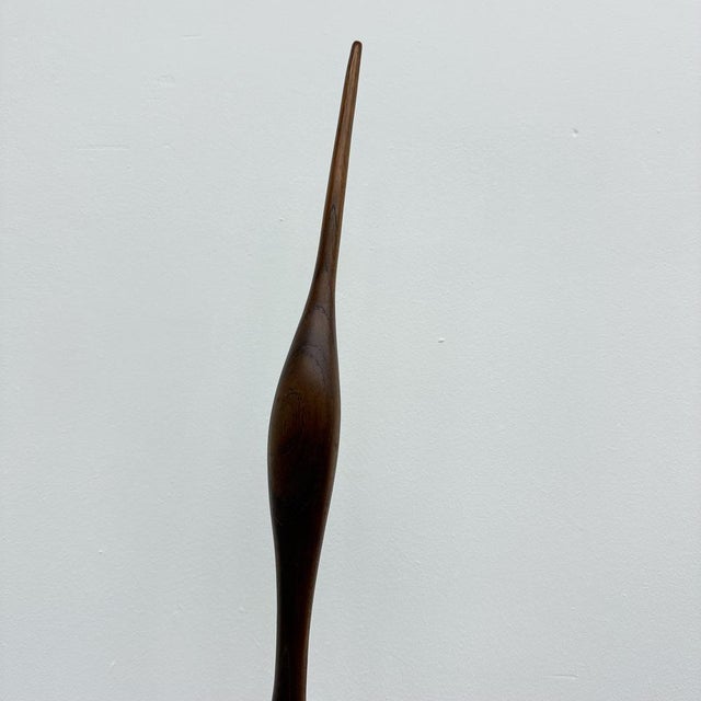 Mid-Century Teak Crane Figurine, 1960s For Sale - Image 13 of 18
