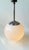1930s Danish Bauhaus White Opaline Glass Globe Pendant Lamp from Lyfa, 1930s For Sale - Image 5 of 7