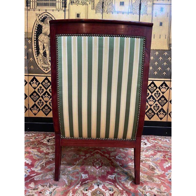 Traditional Empire Mahogany Armchair For Sale - Image 3 of 7