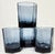 Inky Blue Ice Double Old Fashioned Glasses- Set of Four For Sale - Image 11 of 12