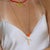 Contemporary Sunset Heart Love Letter Gold Chain Necklace For Sale - Image 3 of 11