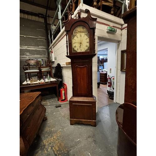 Longcase Clock in Wood For Sale - Image 3 of 10
