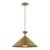 Paloma Contreras for Visual Comfort Signature Collection Orsay Grande Pendant in Hand-Rubbed Antique Brass with White Glass For Sale
