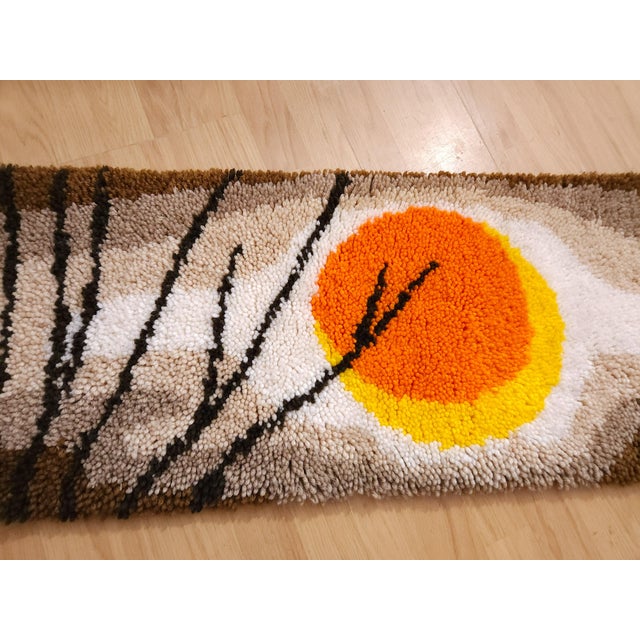 Mid-Century Modern German Wall Tapestry in Wool, 1970s, in Flawless conditions. Designed 1970 to 1979