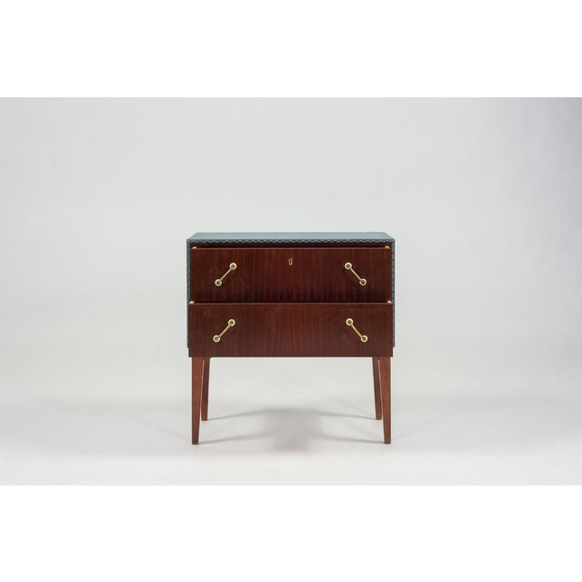 Mid-Century Modern Mahogany and Teak Chest of Drawers, 1950s For Sale - Image 3 of 10