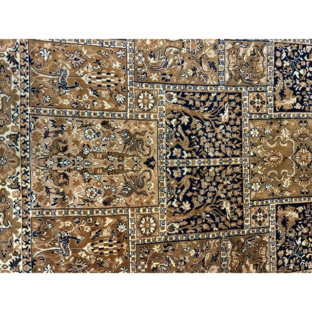 Large Hand-Knotted Indo-Persian Bakhtiari Garden Wool Rug For Sale - Image 4 of 12