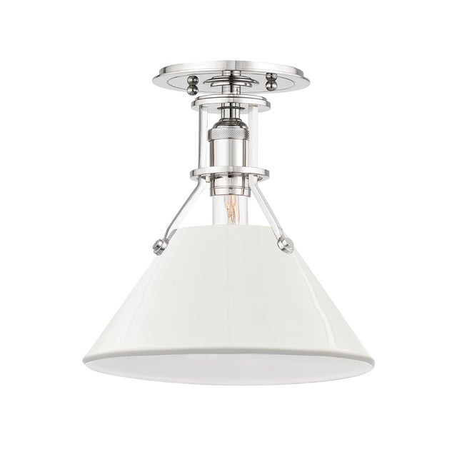 Designed by Mark D. Sikes for Hudson Valley Lighting The Classics, Elevated Industrial Collection Material: Steel 9.5 W x...