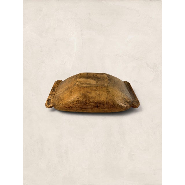 Brown Antique English Extra Large Victorian Farmhouse Dough Bowl With Exceptional Patina For Sale - Image 8 of 9