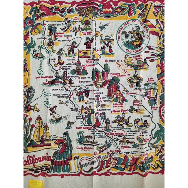 1940s California State Genuine Cactus Cloth Textile For Sale - Image 11 of 11